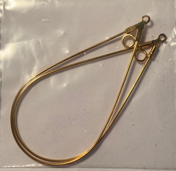 Ohrhänger Tropfen gold